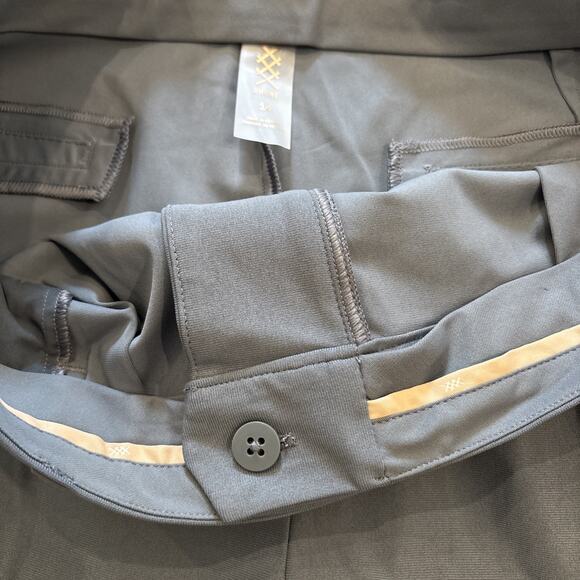 Rhone High Rise Pleated Commuter Pants Women’s Size 14 Short Gray Stretch NWT - Picture 5 of 11
